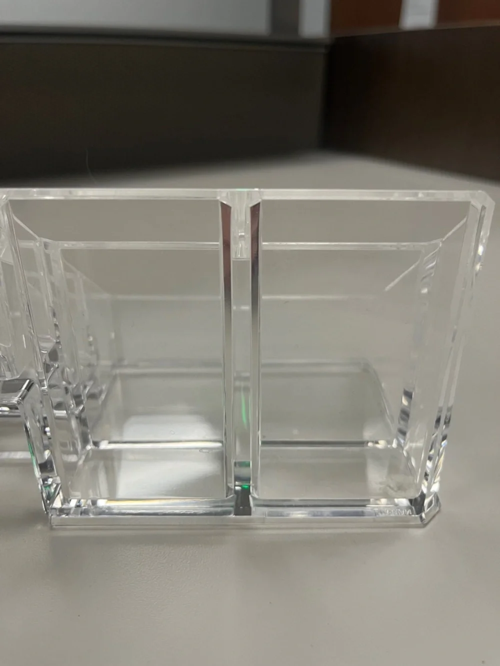 The Container Store Clear Acrylic Makeup & Desk Organizer - Transparent
